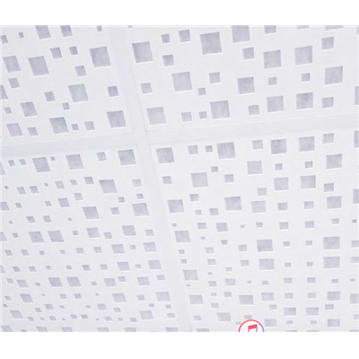 Plafond BETIUM 600 - 600x600 mm - 6.48 m²/ctn, Couleur du voile Blanc