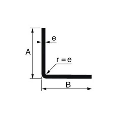 Cornière PAF A 8 - 25x25x2 mm - 6ml