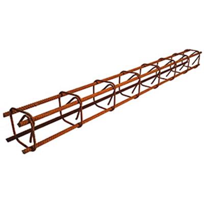 Poteau fer 10x10 4 filants 10 mm - Espace 15 cm - 6 ml