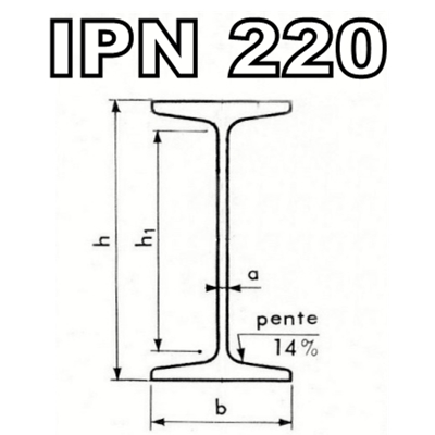 Poutrelle acier IPN 220