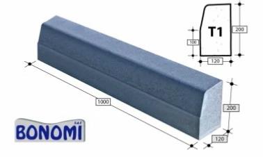 Bordure trottoir béton type T1 - H20xl12X100cm